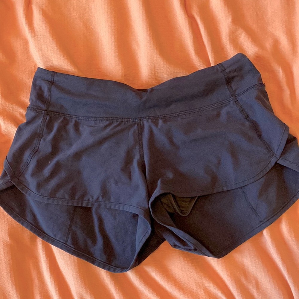 black size 4 speed up 2” shorts